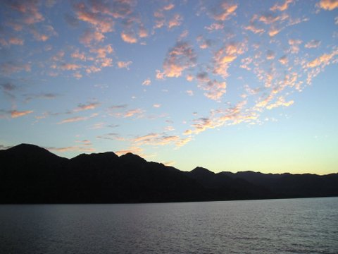 Sunset at the Sea of Cortez, photo by Roger Wolfe